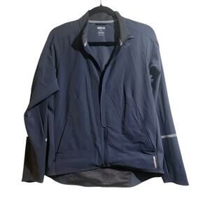 REI Co-op Junction Hybrid Cycling Rain Jacket Women's Large Navy Blue Outdoors